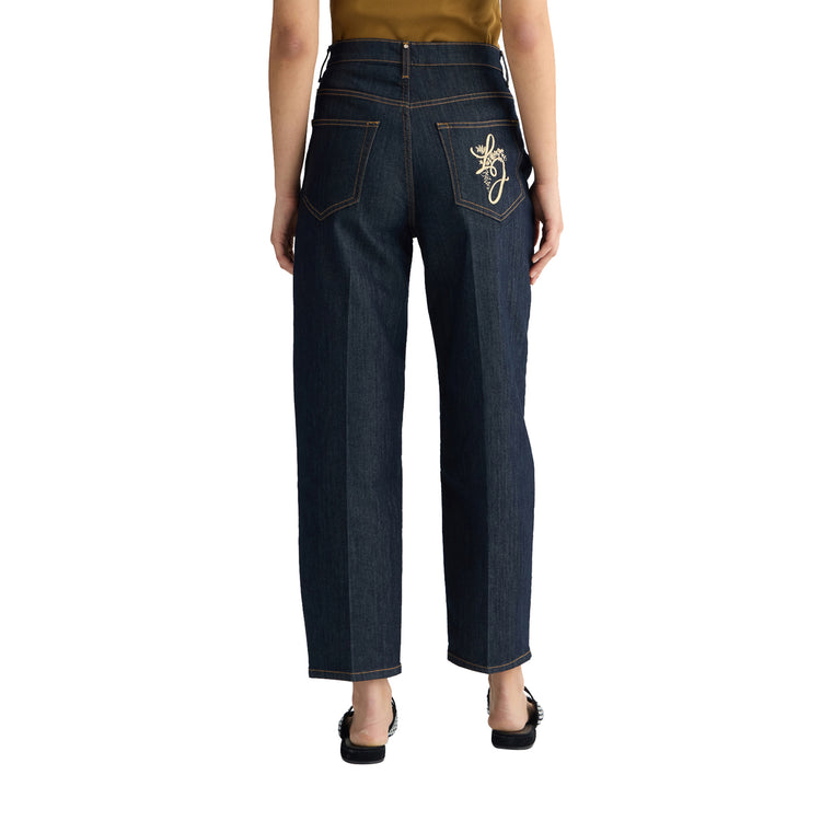 Jeans Donna carrot fit a vita alta modella retro