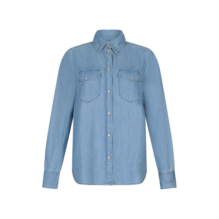 Camicia Donna in denim di misto cotone