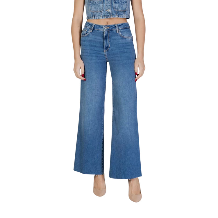 Jeans a gamba dritta blu