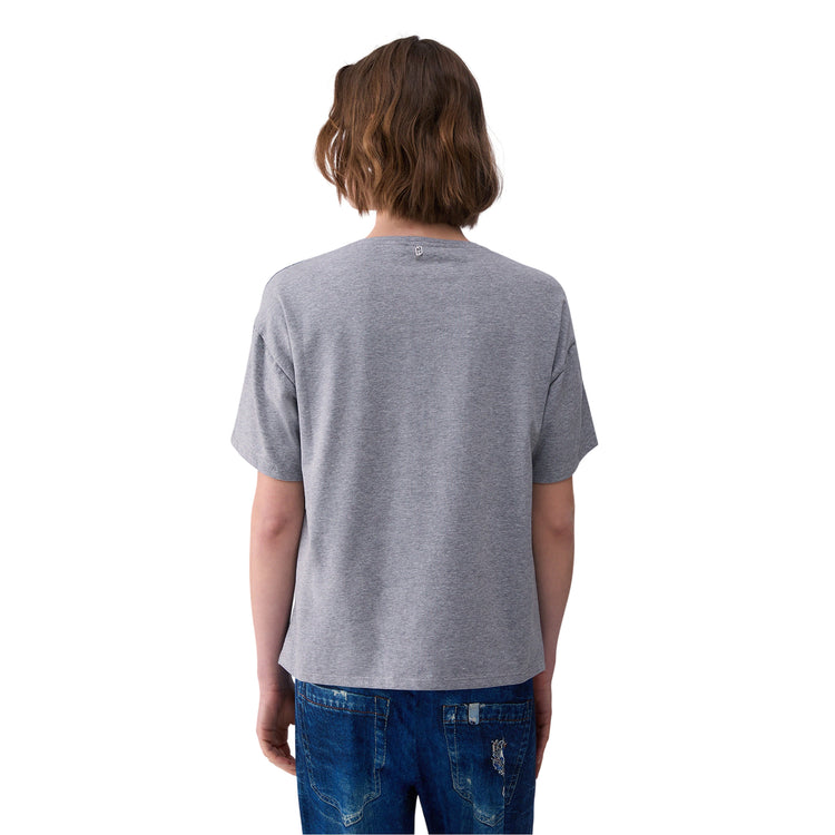 T-shirt Donna con stampa digitale modella retro