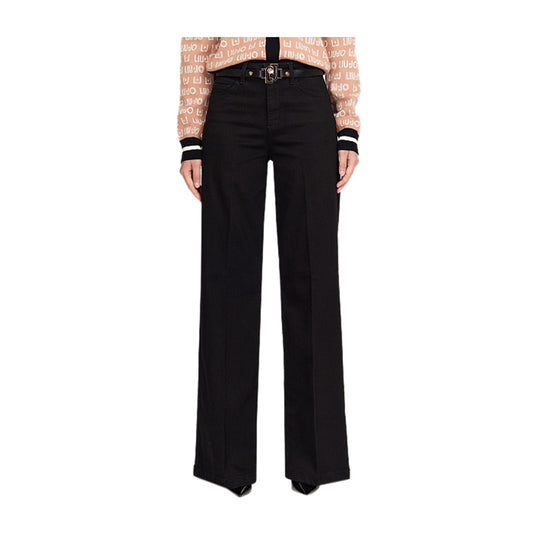 Women's Palazzo Jeans with Ironed Crease