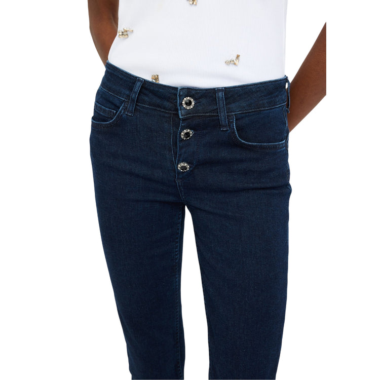 Acquista subito il Jeans Skinny Donna, in misto cotone, modello cinque tasche e chiusura con bottoni gioiello, firmato Liu Jo su Martini 900: vieni a scoprire tutta la collezione sul nostro sito