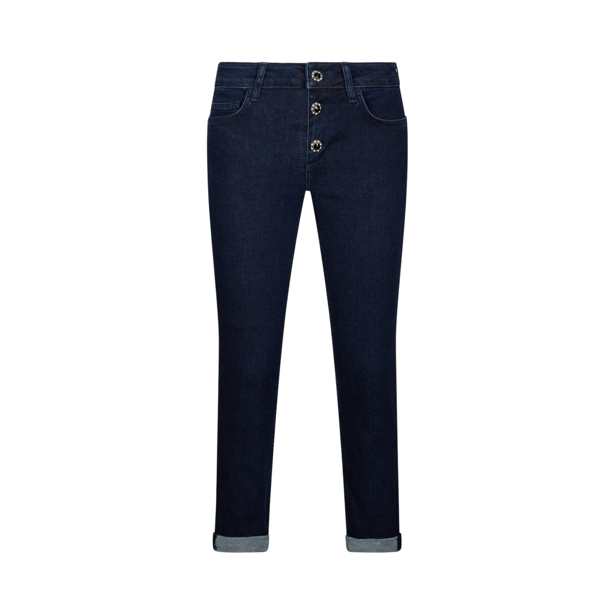 Jeans Donna Pantaloni Skinny Elasticizzati Stringati Lacci Vita Bassa VI-6159