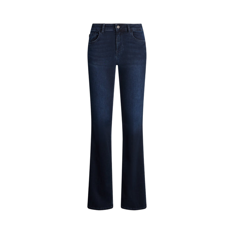 Jeans Donna bootcut bottom up Blu scuro