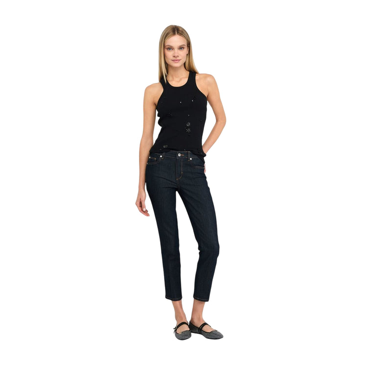 Acquista subito il Jeans Donna, realizzato in denim di cotone, a vita alta, gamba dritta e modello cinque tasche firmato LiuJo su Martini 900: vieni a scoprire tutta la collezione sul nostro sito.