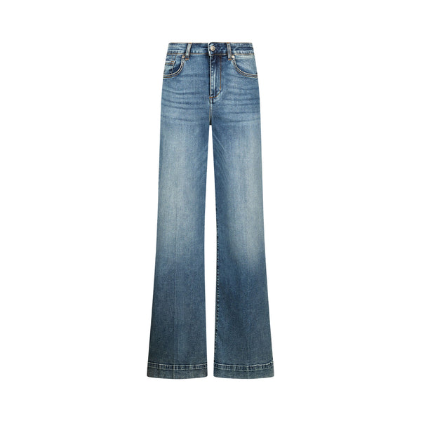 Jeans Flare Donna con lavaggio used