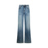 Jeans Flare Donna con lavaggio used
