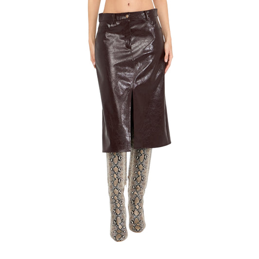 Acquista subito la Gonna Donna, in tessuto spalmato lucido, spacco sul davanti e logo in metallo, firmata Liu Jo su Martini 900: vieni a scoprire tutta la collezione sul nostro sito