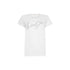 T-shirt Donna Bianco con logo strass