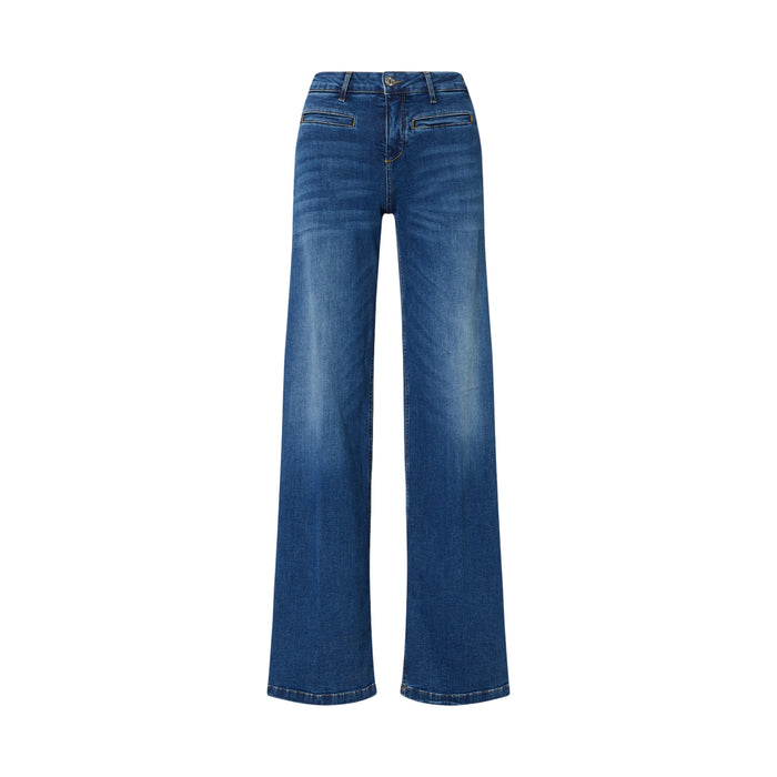 Jeans flare Donna in denim scuro