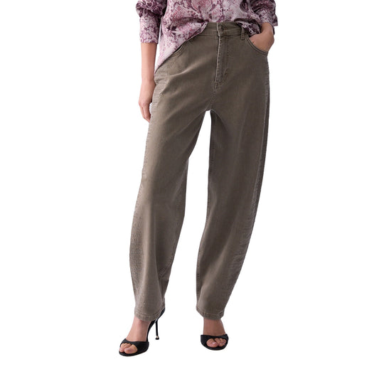Pantalone balloon Donna con strass modella frontale