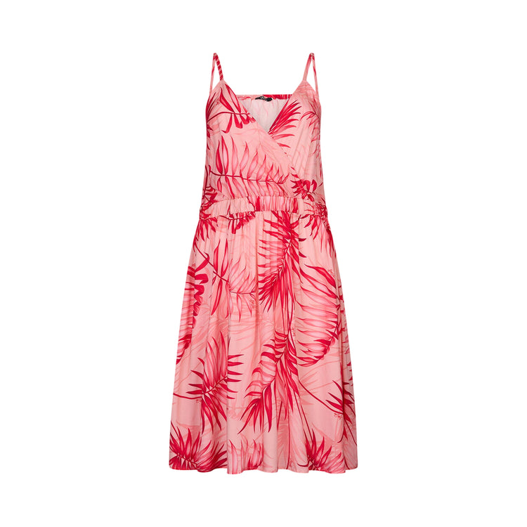 Abito corto da Donna con stampa palme