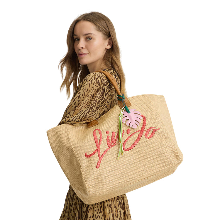 Borsa Grande Donna con charm logato a forma di palma