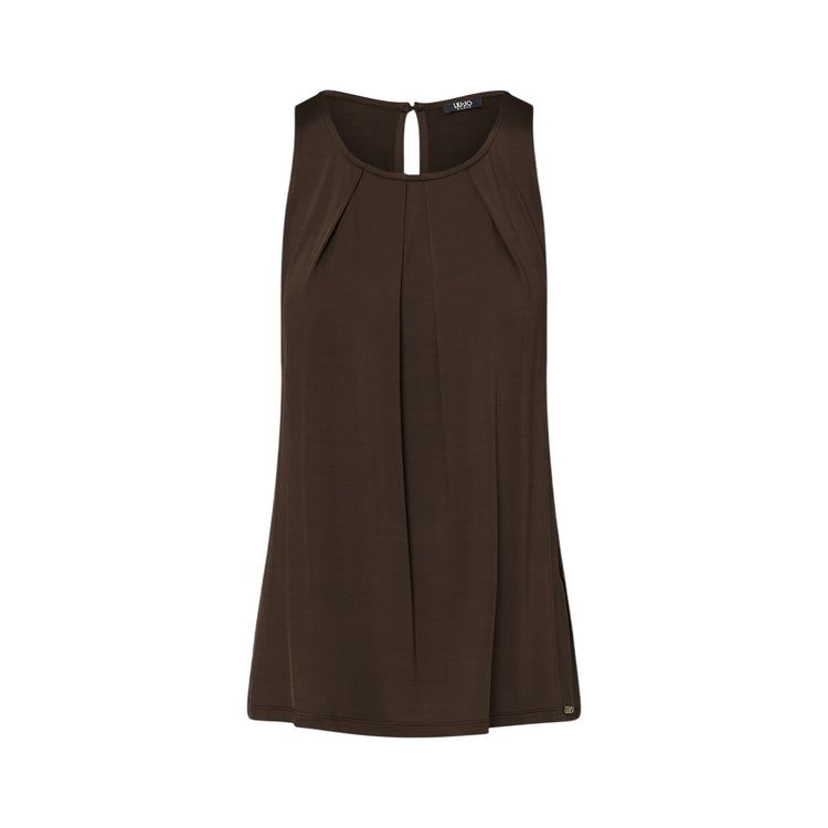 Top Donna con scollo a goccia sul retro