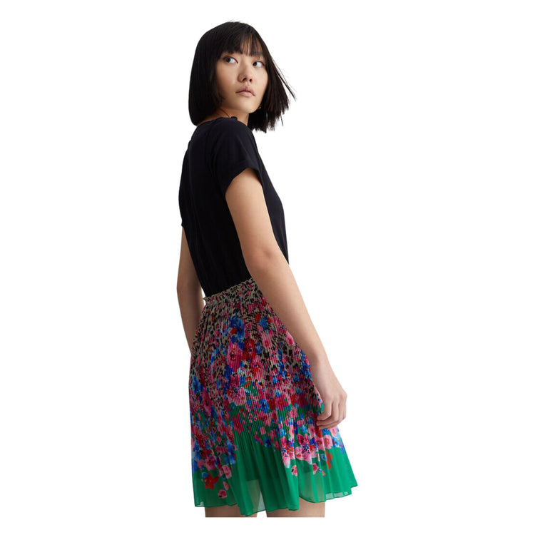 Abito Donna con gonna plissé maculato