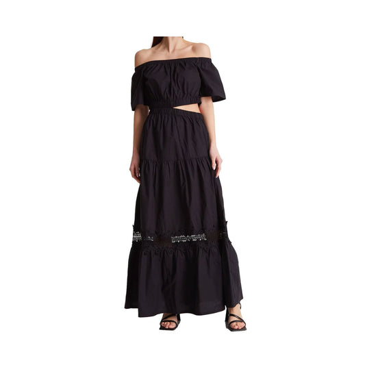 Robe longue femme avec détails
