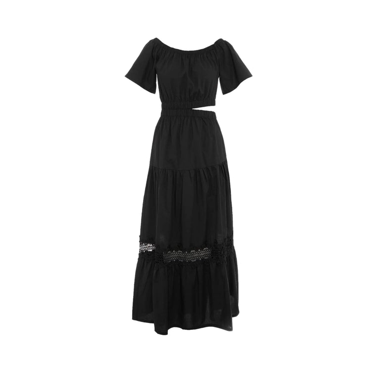 Robe longue femme avec détails