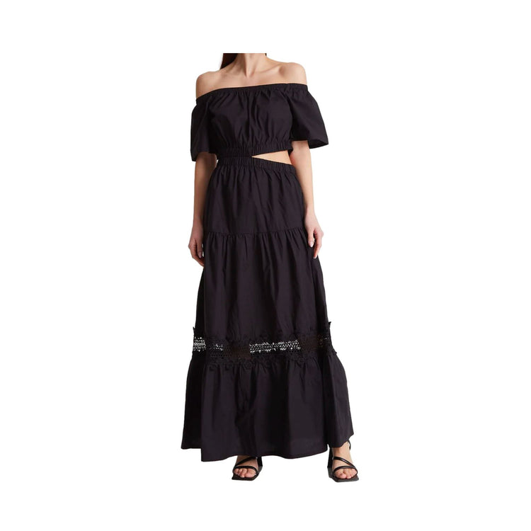 Robe longue femme avec détails