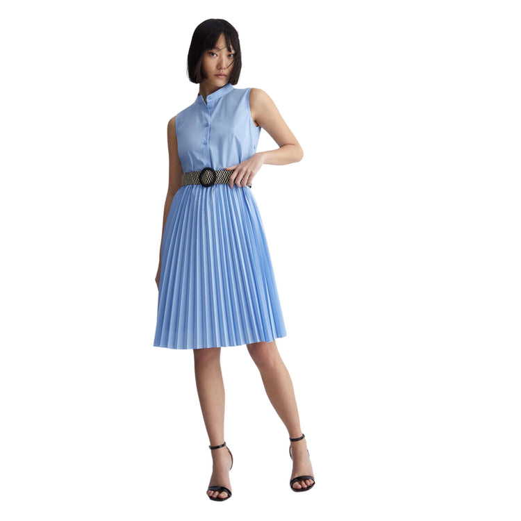 Women's dress with pleated skirt