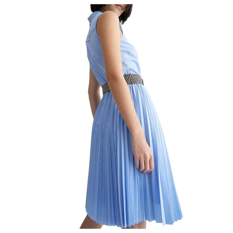 Women's dress with pleated skirt