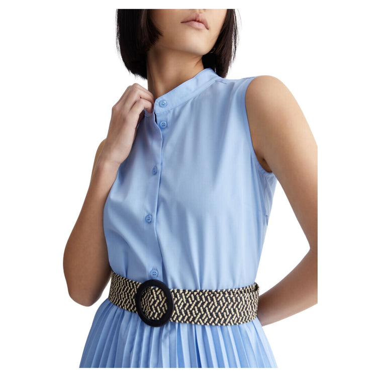 Women's dress with pleated skirt