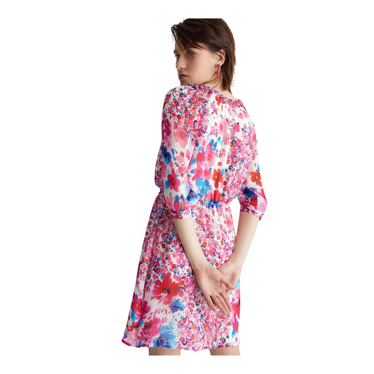 Abito corto Donna fantasia floreale all over