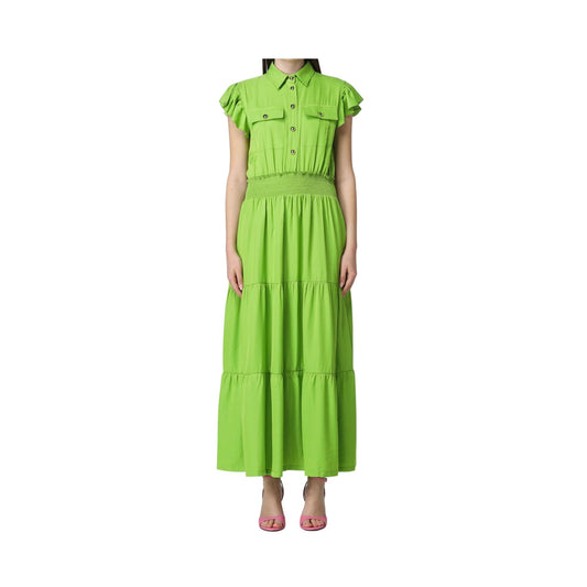 Robe femme en viscose mélangée avec poches devant