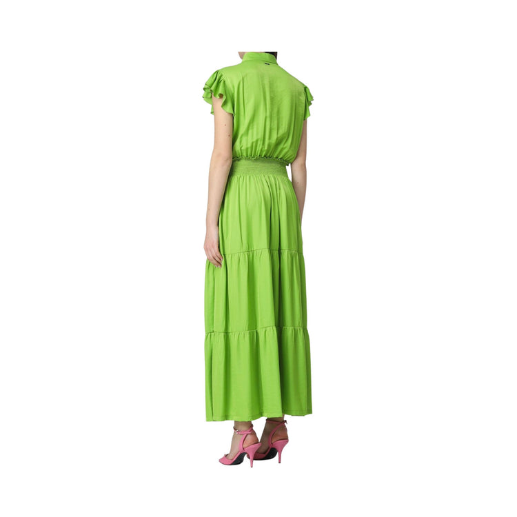 Robe femme en viscose mélangée avec poches devant