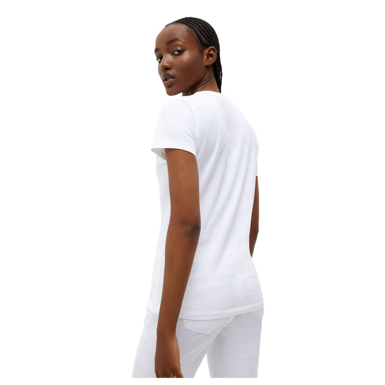 T-shirt femme avec strass et logo