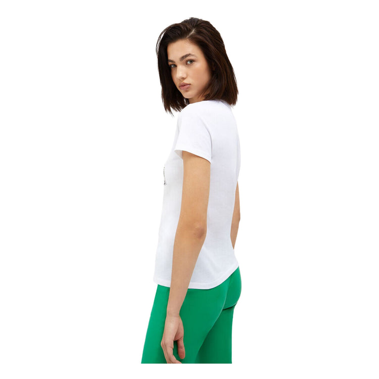 T-shirt femme avec strass et logo