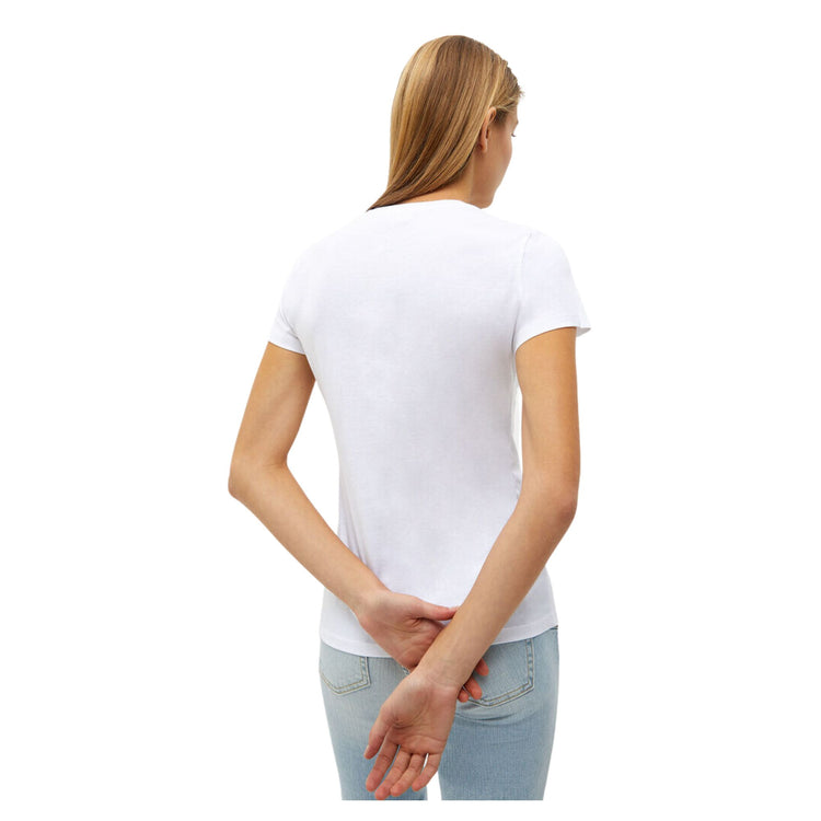 T-shirt femme avec strass et logo