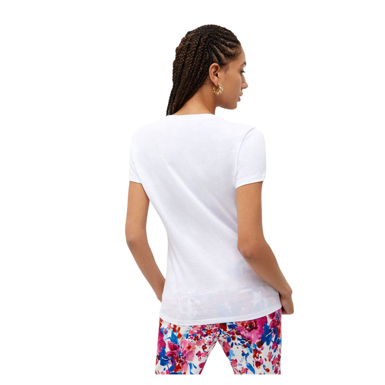 Women's cotton T-shirt with round neckline