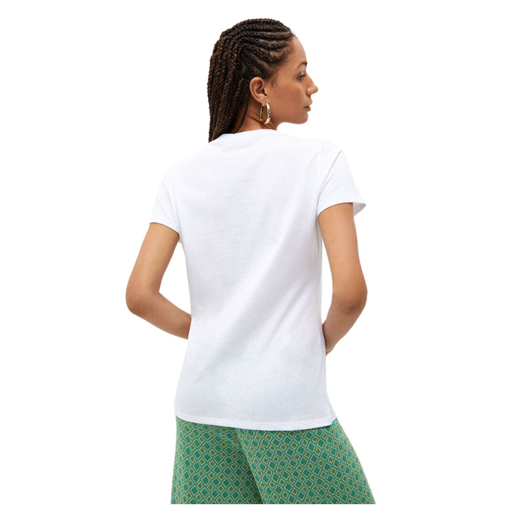 Women's cotton T-shirt with round neckline