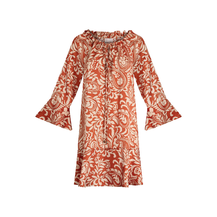 Abito corto Donna in twill stampato