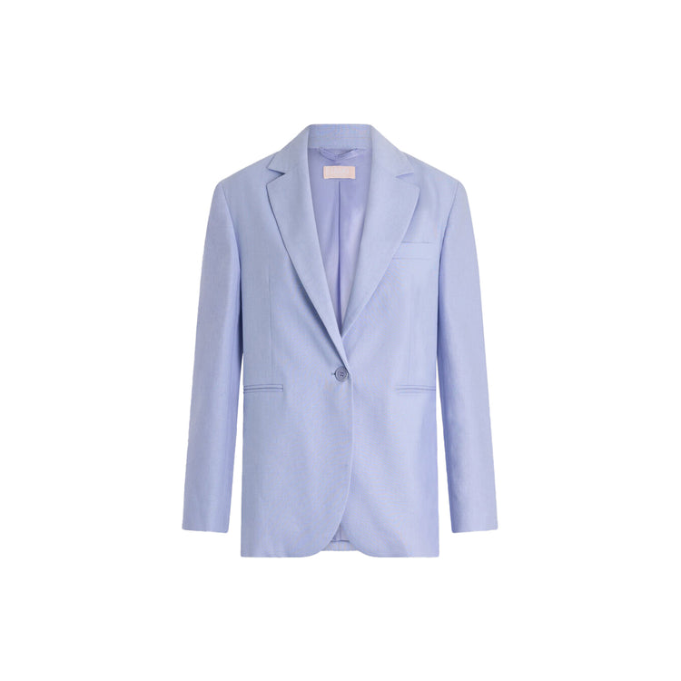 Blazer Donna in lino e cotone Lilla