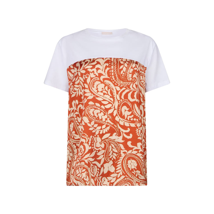 T-shirt Donna con dettaglio stampato Arancione