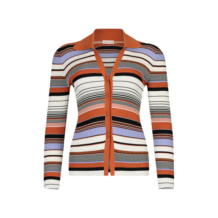 Cardigan Donna in maglia a righe