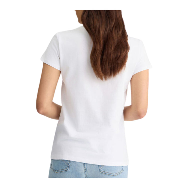 T-shirt Donna a maniche corte, dal taglio classico, con stampa logo