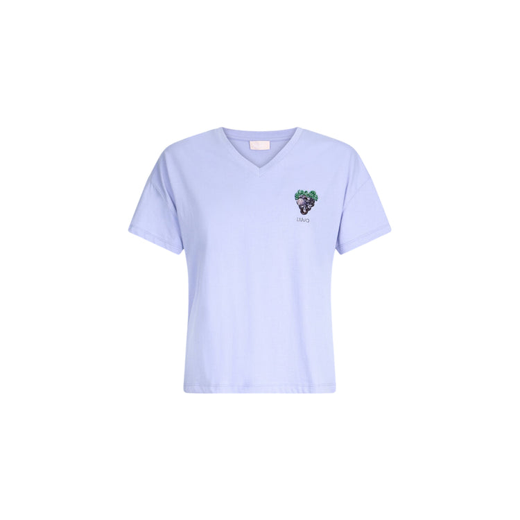 T-shirt viola da Donna con uva