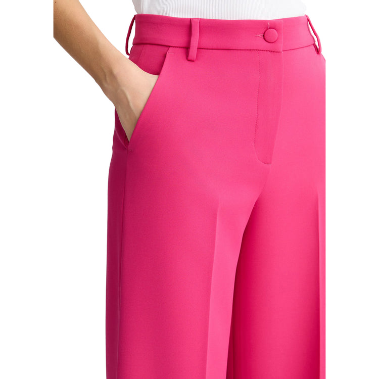 Pantaloni Donna a palazzo fucsia dettaglio