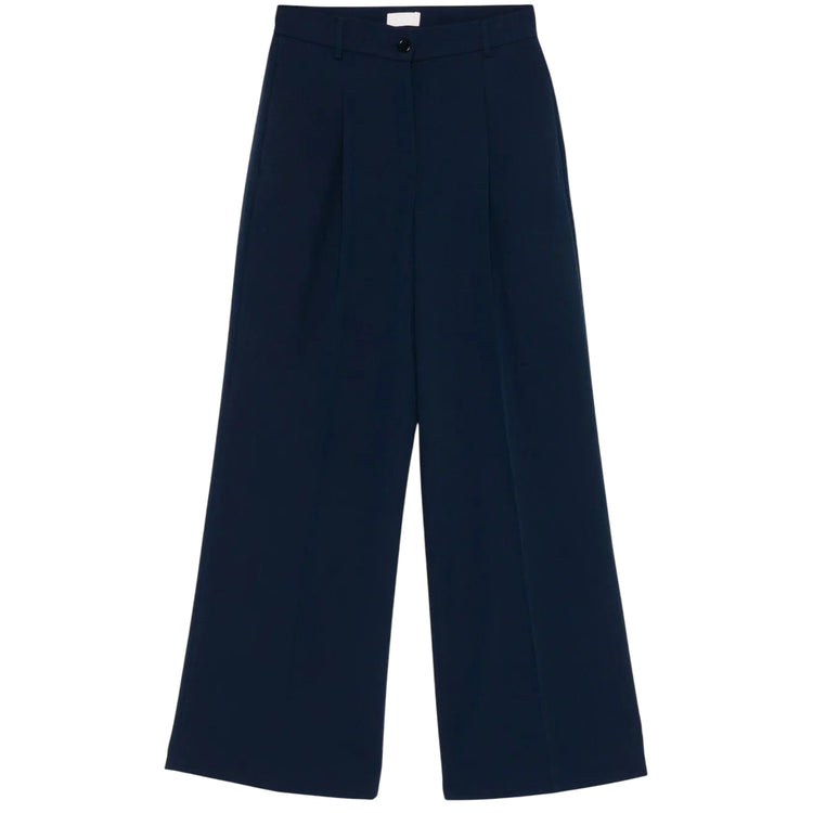 Pantaloni da donna con taglio svasato e piega raffinata