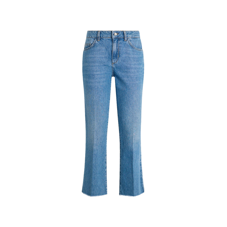 Jeans Donna cropped bootcut a vita alta