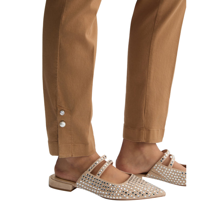 Pantaloni Donna Chino Beige dettalio