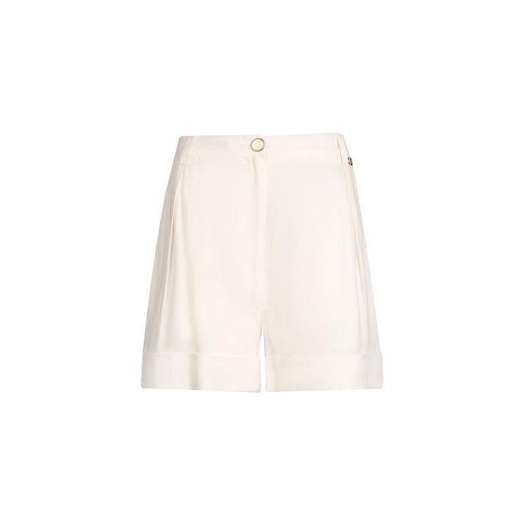 Shorts Donna in ramiè Bianco