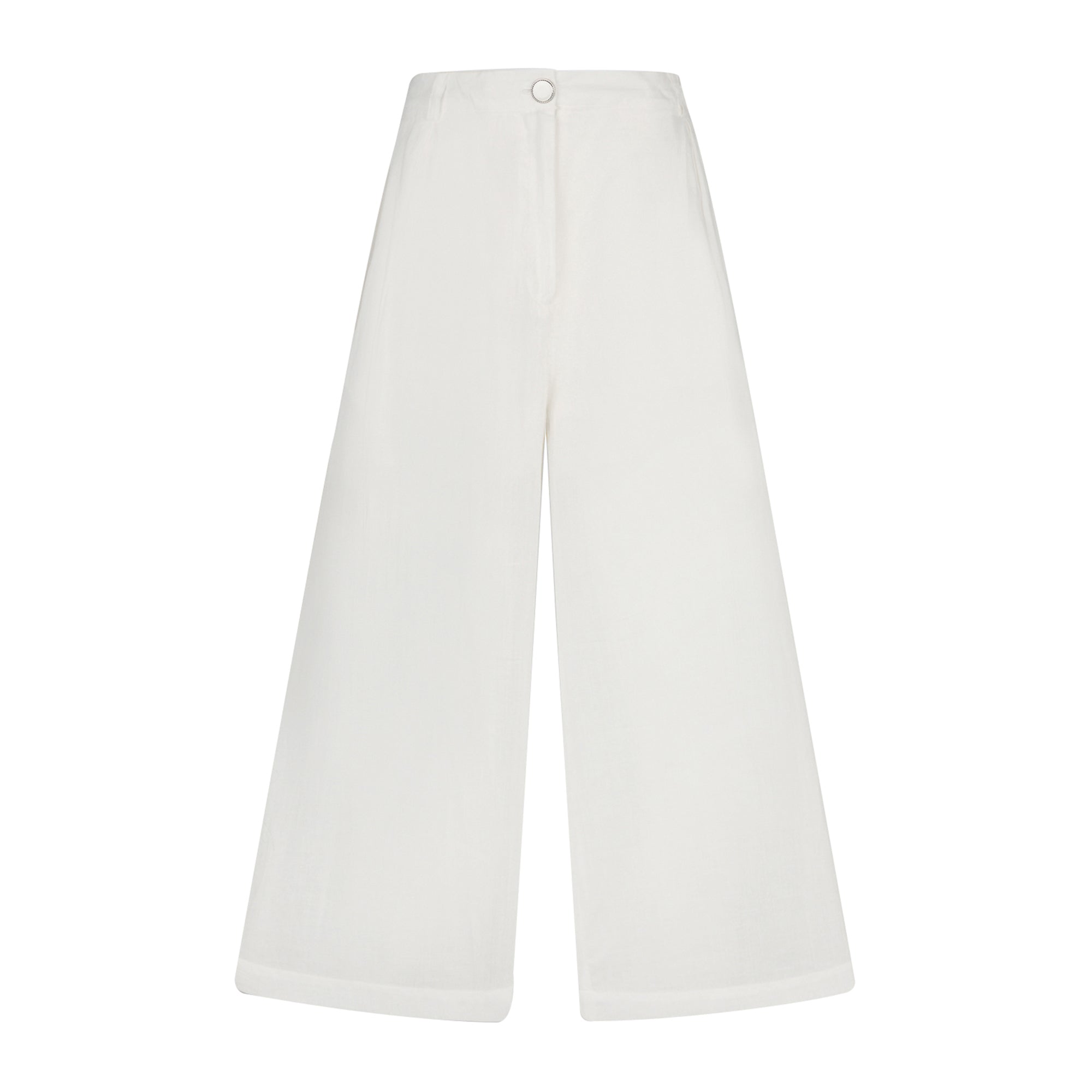 Women's white ramie palazzo pants - Liu Jo | Martini 900