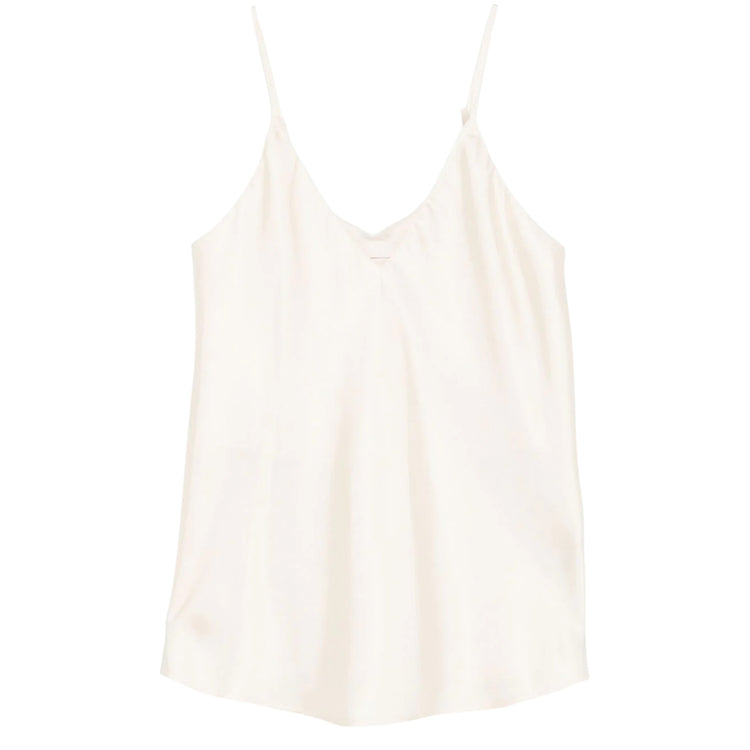 Top Donna in raso bianco