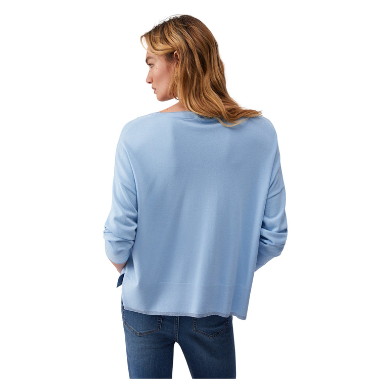 Maglia Donna con interventi in lurex modella retro
