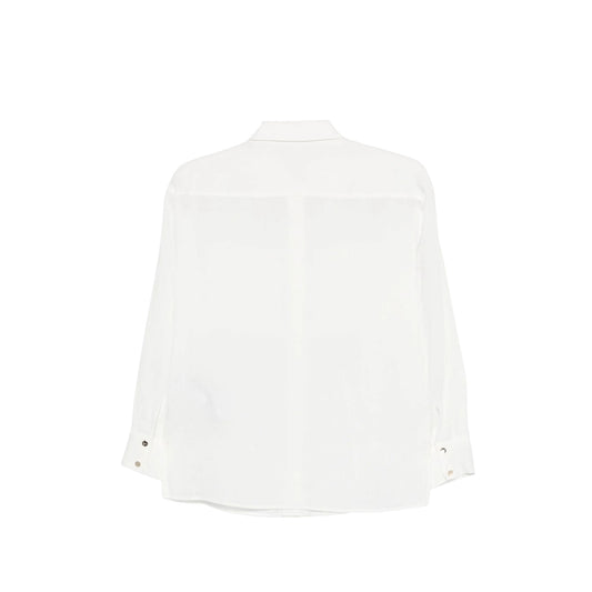 Camicia Donna Bianca, con due tasche applicate