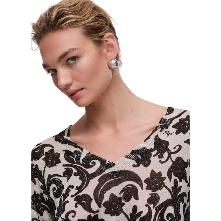Maglia Donna con stampa all over dettaglio