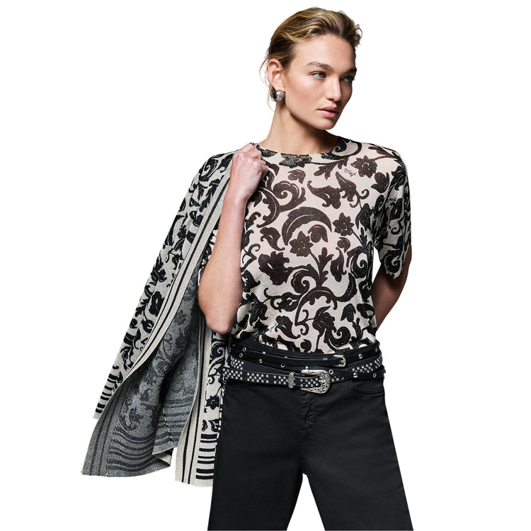 Top Donna con stampa floreale